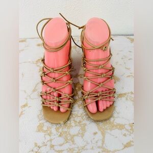 CHLOE Laces Cream Leather Women’s Shoes EU 36